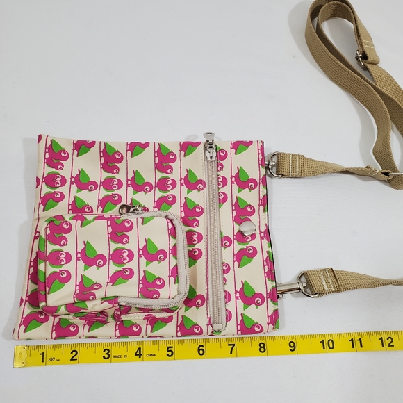 Birds Crossbody Handbag Purse Sm Canvas Wabisuke - Picture 5 of 11